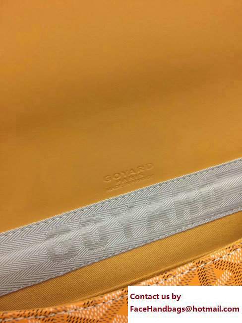 Goyard Monte Carlo Bois Clutch Bag Yellow