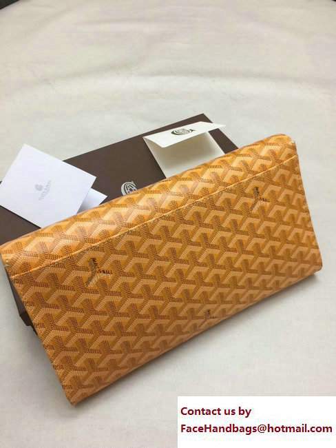 Goyard Monte Carlo Bois Clutch Bag Yellow