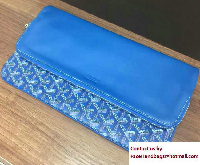 Goyard Sainte Marie Clutch Bag Blue