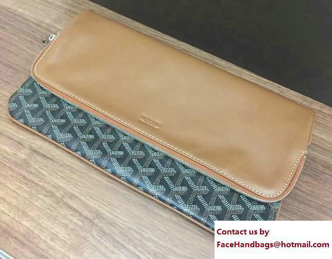 Goyard Sainte Marie Clutch Bag Brown