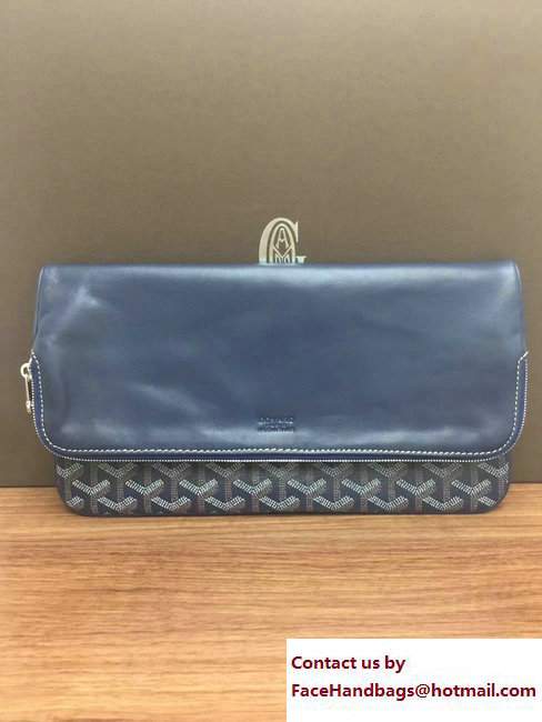 Goyard Sainte Marie Clutch Bag Dark Blue