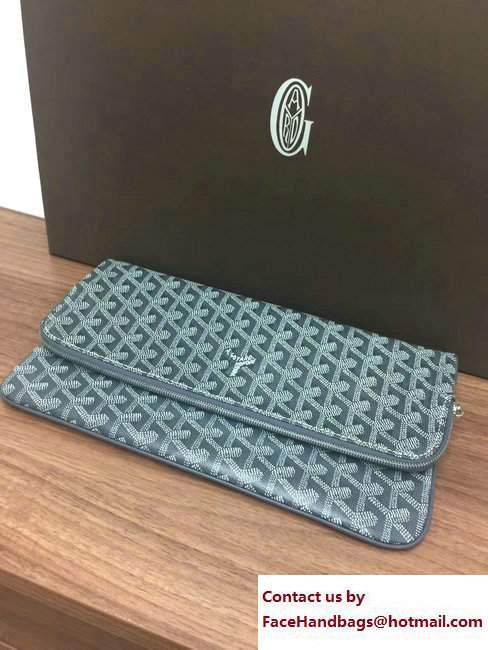 Goyard Sainte Marie Clutch Bag Gray