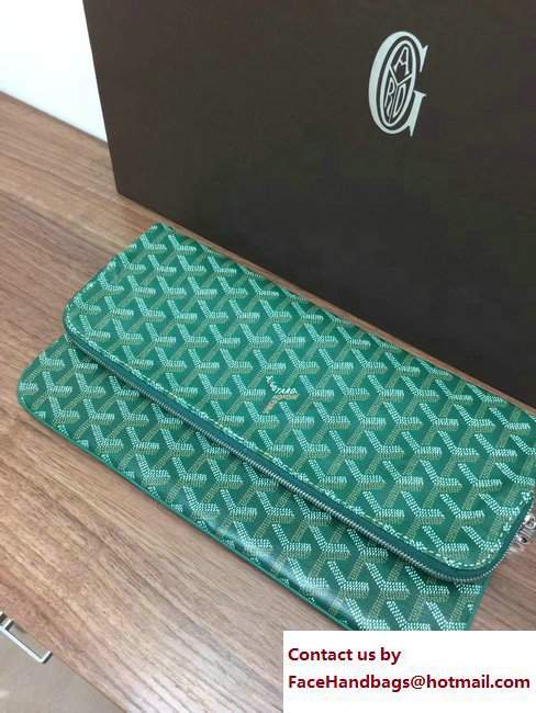 Goyard Sainte Marie Clutch Bag Green