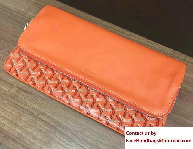 Goyard Sainte Marie Clutch Bag Orange