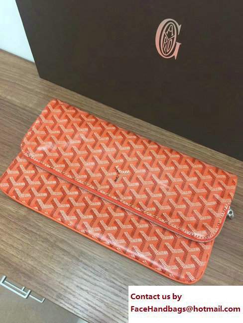 Goyard Sainte Marie Clutch Bag Orange