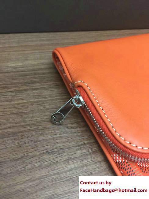 Goyard Sainte Marie Clutch Bag Orange