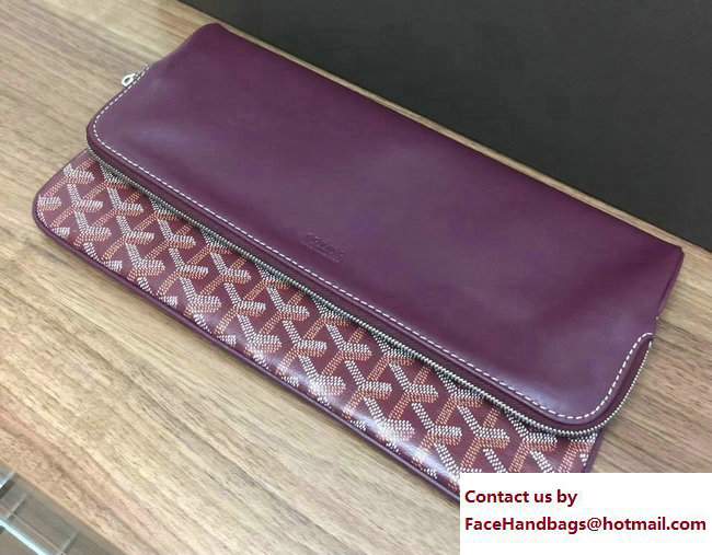 Goyard Sainte Marie Clutch Bag Purple