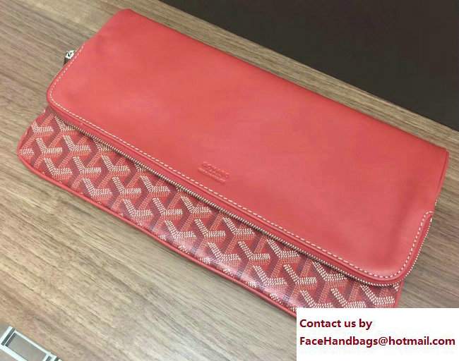 Goyard Sainte Marie Clutch Bag Red