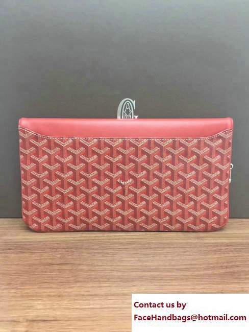 Goyard Sainte Marie Clutch Bag Red