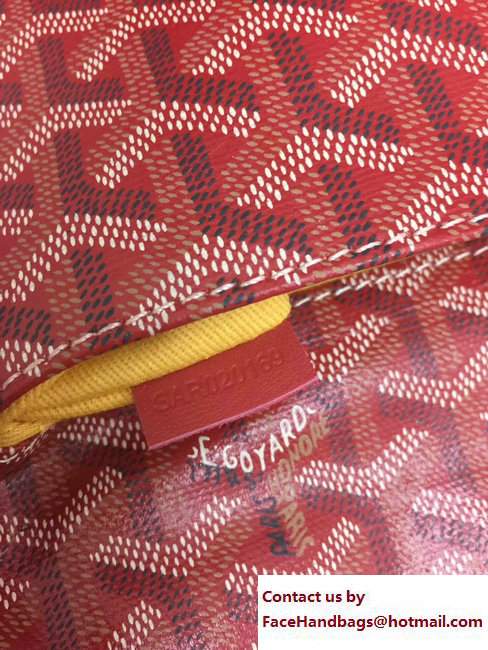 Goyard Sainte Marie Clutch Bag Red