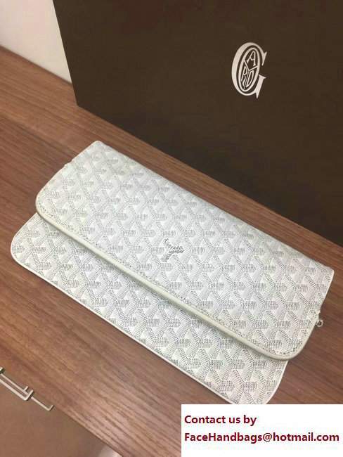 Goyard Sainte Marie Clutch Bag White