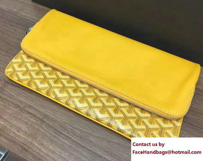 Goyard Sainte Marie Clutch Bag Yellow