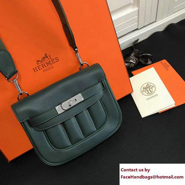 Hermes Swift Leather Mini Berline Bag Green