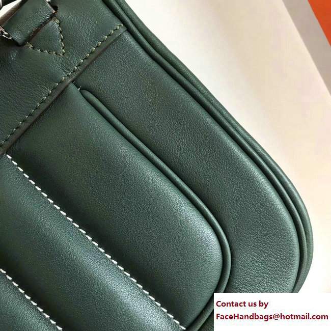 Hermes Swift Leather Mini Berline Bag Green