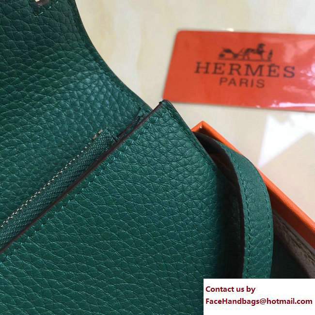 Hermes Togo Leather Kelly Long Wallet Green