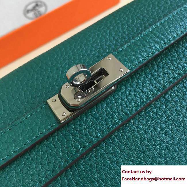 Hermes Togo Leather Kelly Long Wallet Green