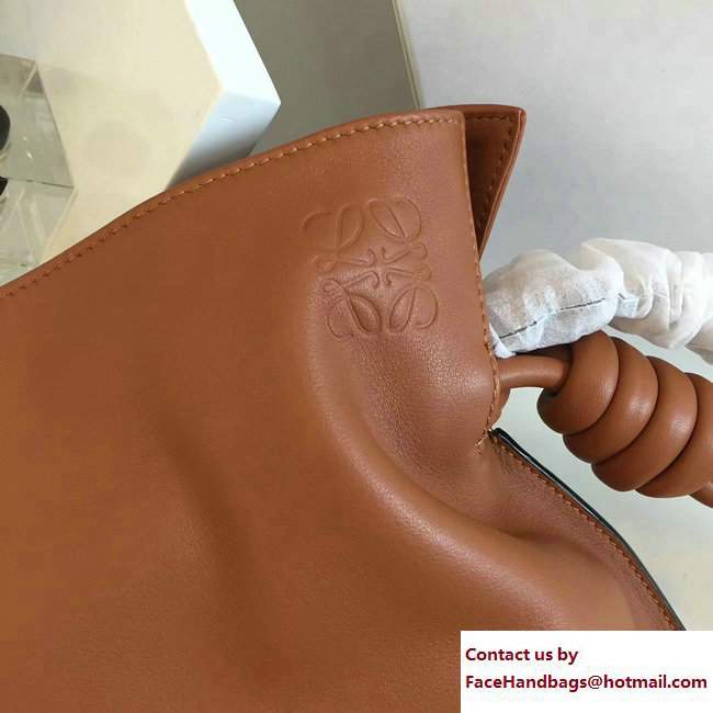 Loewe Flamenco Knot Bucket Bag Tan