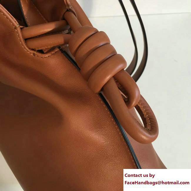 Loewe Flamenco Knot Bucket Bag Tan