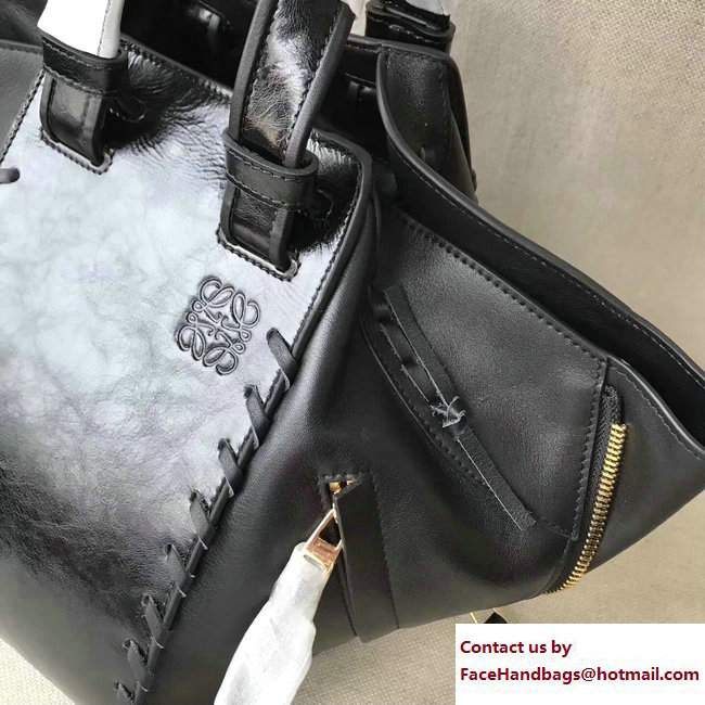 Loewe Hammock Bag Laced Black