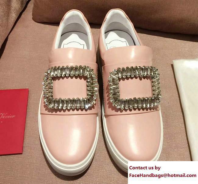 Roger Vivier Heel 3cm Sneakers Light Pink 2017