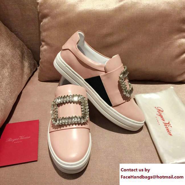 Roger Vivier Heel 3cm Sneakers Light Pink 2017