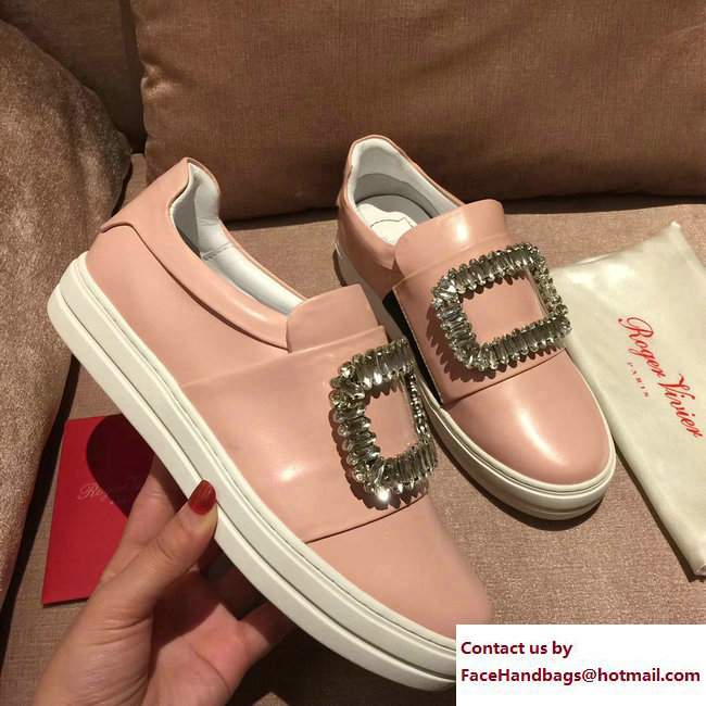 Roger Vivier Heel 3cm Sneakers Light Pink 2017