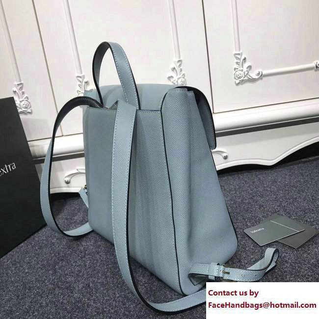 Valextra Iside Backpack Bag Pale Blue