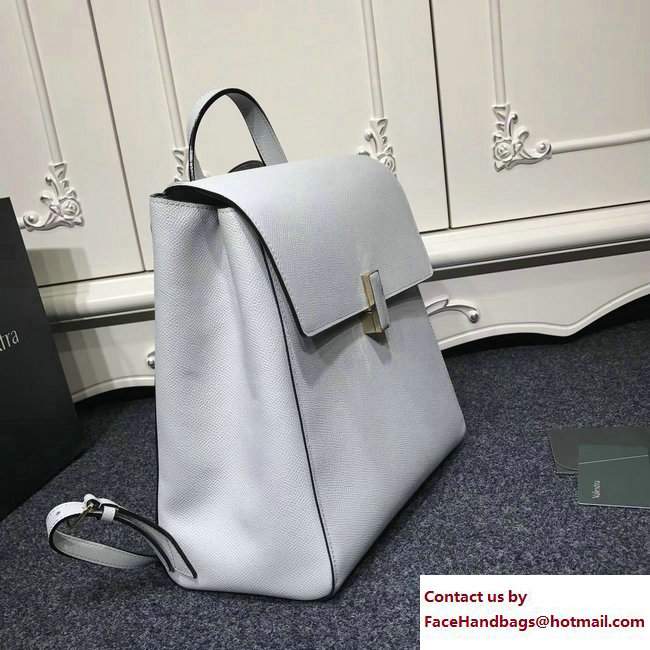 Valextra Iside Backpack Bag Pale Gray