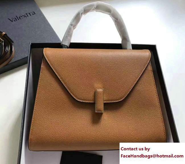 Valextra Iside Medium Bag Caramel