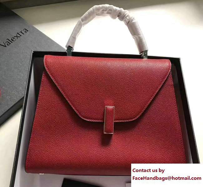 Valextra Iside Medium Bag Red