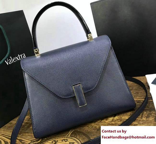 Valextra Iside Mini Bag Navy Blue