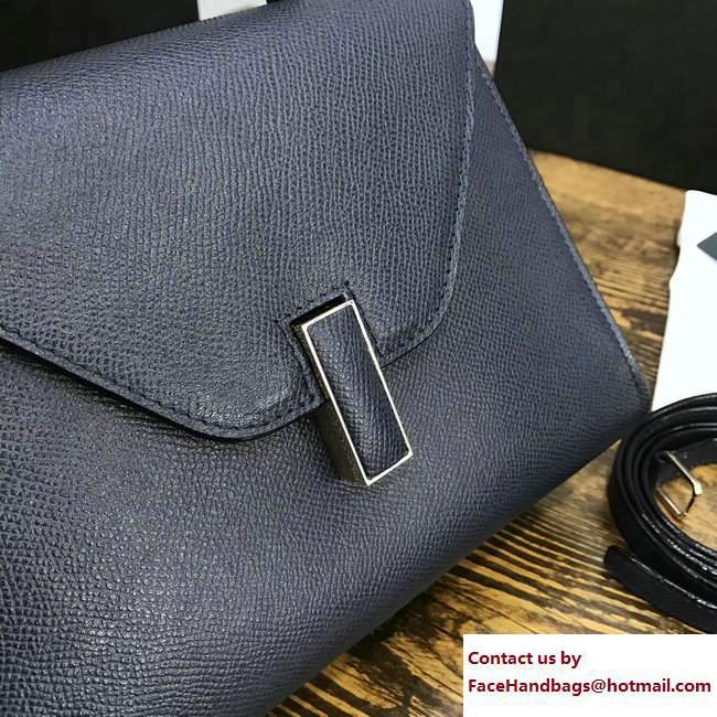 Valextra Iside Mini Bag Navy Blue