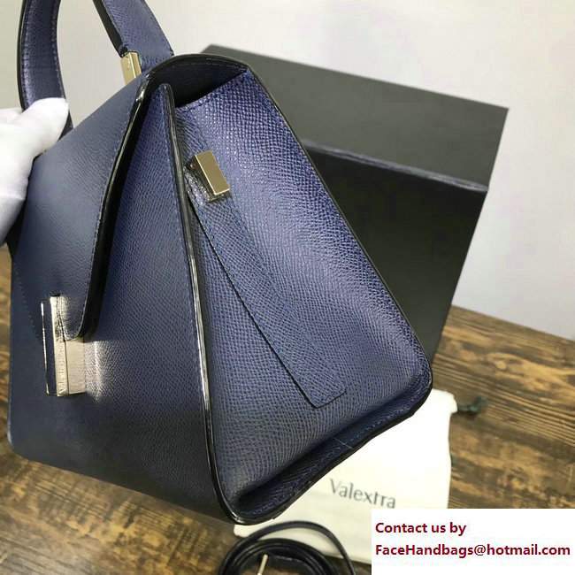 Valextra Iside Mini Bag Navy Blue