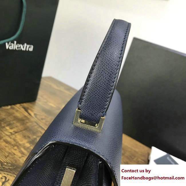 Valextra Iside Mini Bag Navy Blue