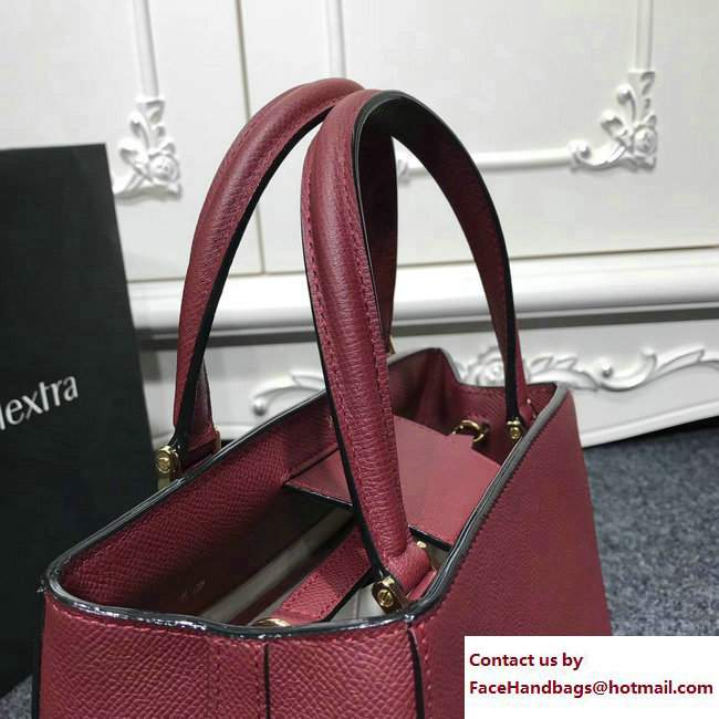 Valextra Triennale Bag Dark Red