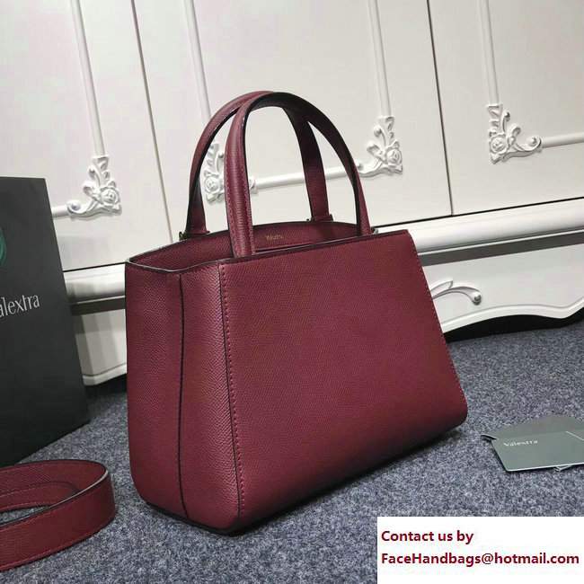 Valextra Triennale Bag Dark Red