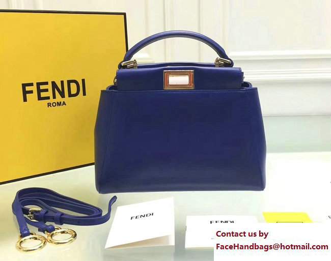 fendi mini peekaboo bag blue 2015