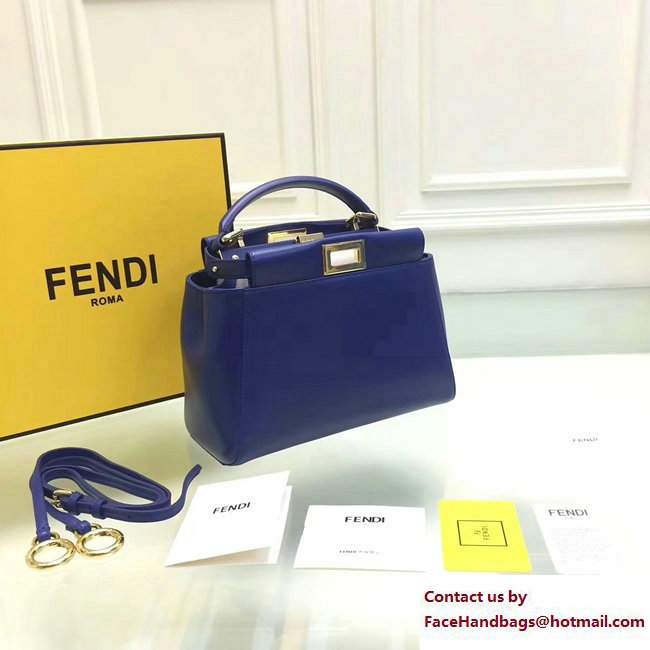 fendi mini peekaboo bag blue 2015