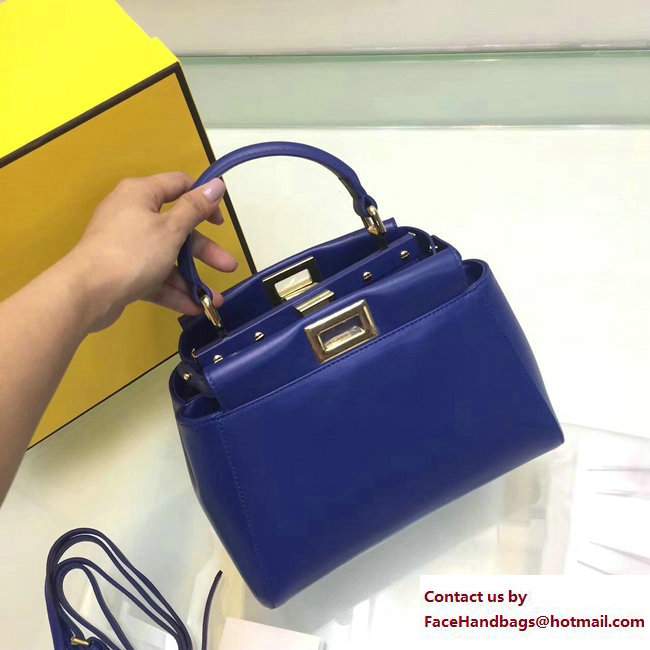 fendi mini peekaboo bag blue 2015