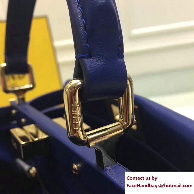 fendi mini peekaboo bag blue 2015