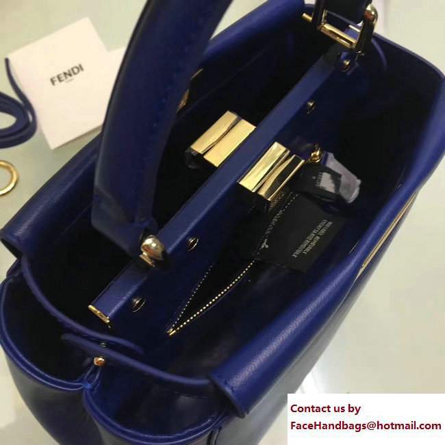 fendi mini peekaboo bag blue 2015