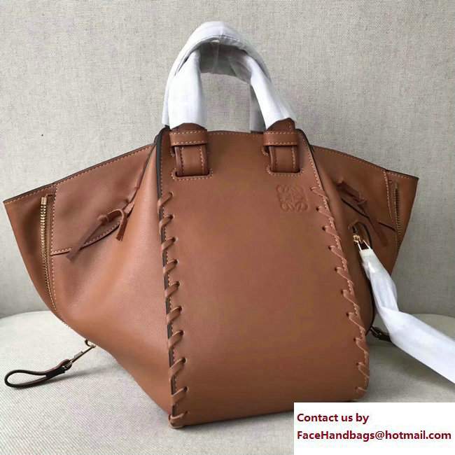 loewe hammock laced bag brown