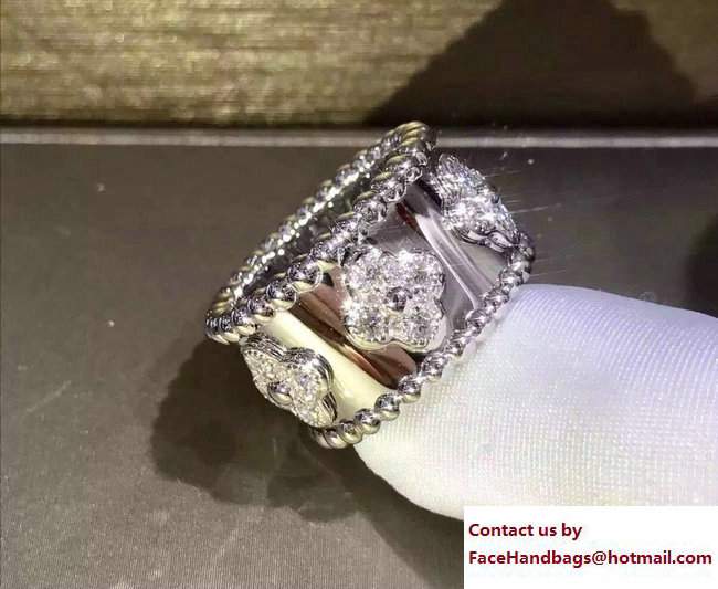 van cleef arpels perlee diamond ring