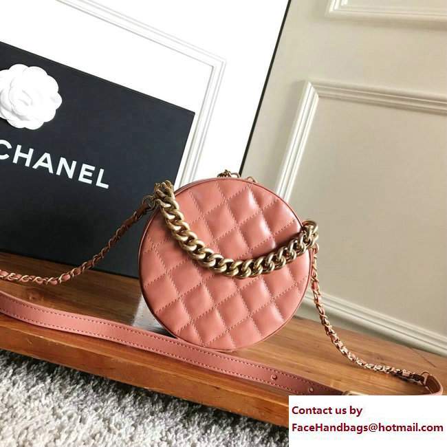 Chanel CC Logo Evening Bag A91946 Lobster Pink 2017