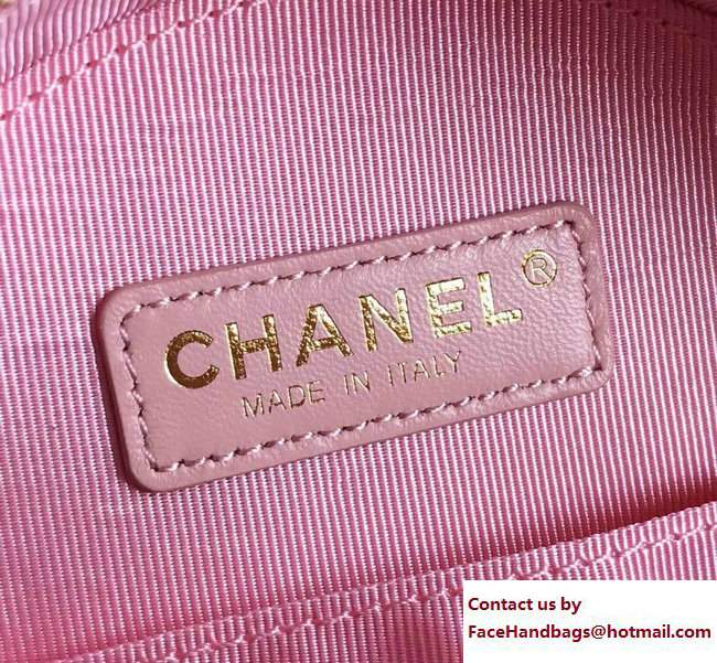 Chanel CC Logo Evening Bag A91946 Pink 2017