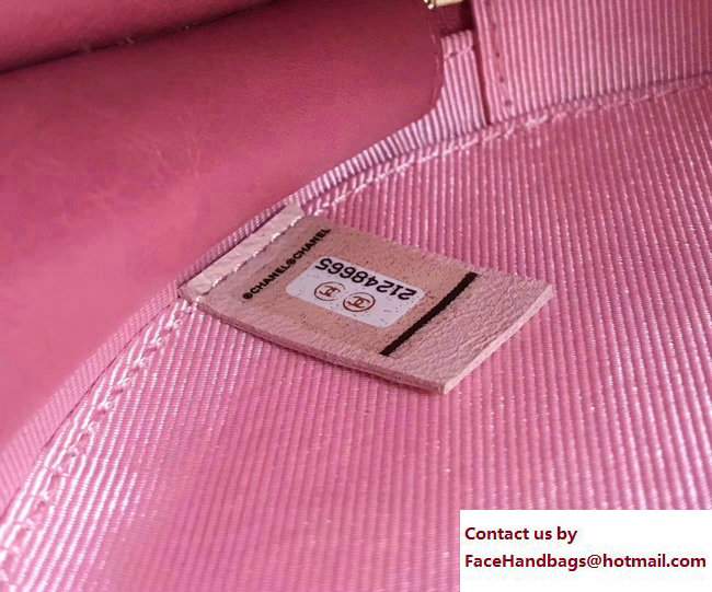 Chanel CC Logo Evening Bag A91946 Pink 2017 - Click Image to Close