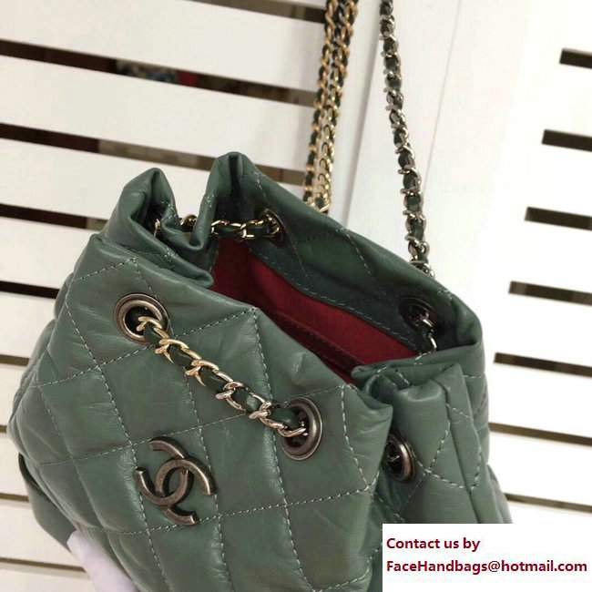 Chanel Gabrielle Backpack Bag A94485 Green 2018