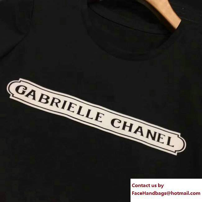 Chanel Gabrielle T-shirt Black 2018 - Click Image to Close
