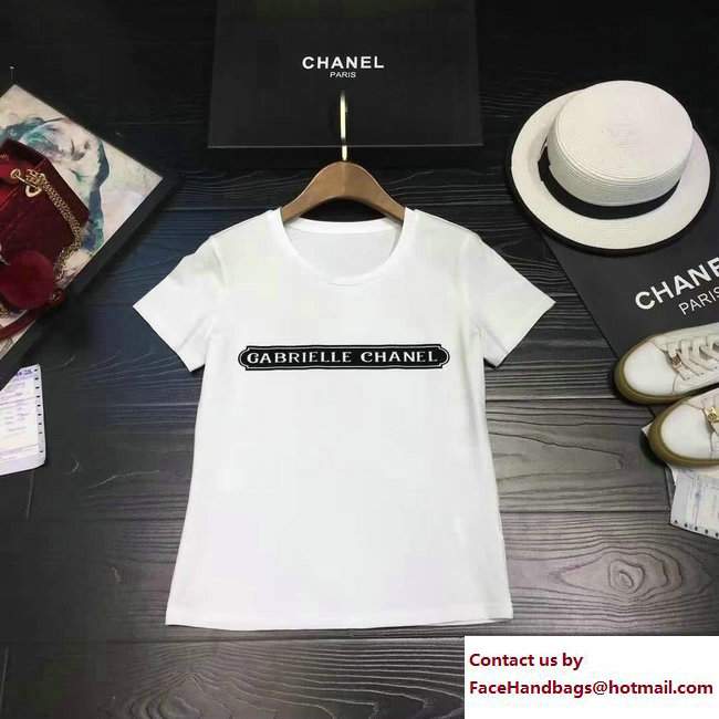 Chanel Gabrielle T-shirt White 2018