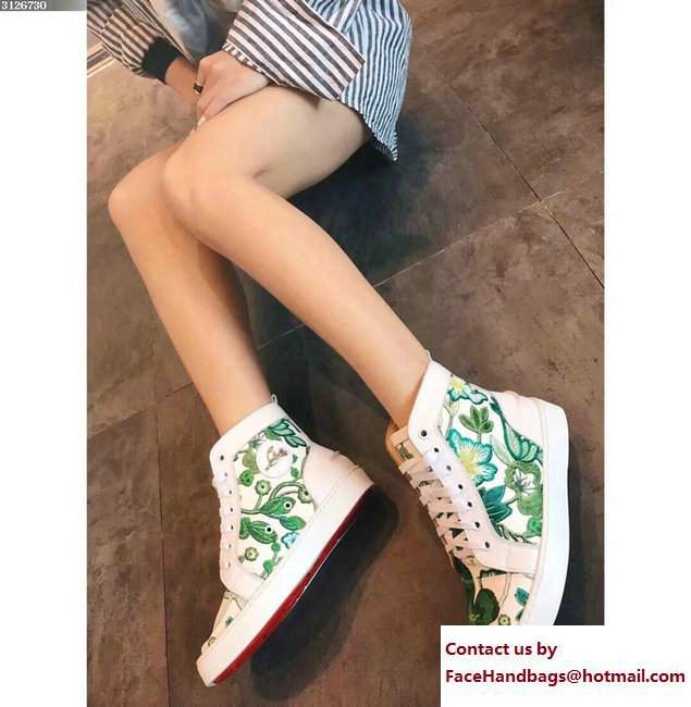 Christian Louboutin Floral Sneakers 07 2018